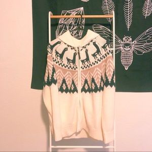 BP by Nordstrom small Llama sweater cardigan